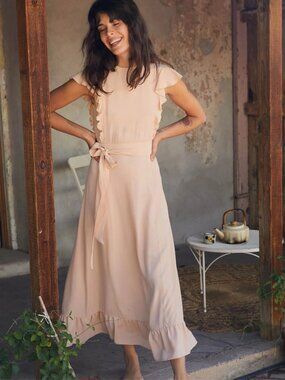 Christy Dawn Quinn Dress‎ Size XS Butterscotch Peach Pink